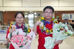 Lê Hoàng Kiều Anh (trái) và Lương Thái Duy. Ảnh: NVCC