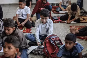 Trẻ em Gaza háo hức trở lại lớp học sau hai năm gián đoạn vì chiến tranh.