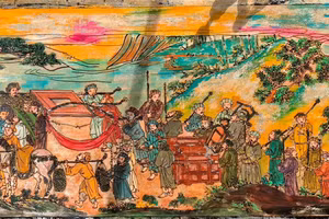 Một trích đoạn của tác phẩm 'Trúc Lâm đại sĩ xuất sơn đồ'.