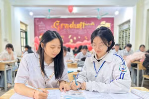 Học sinh tại các trường trên địa bàn tỉnh Điện Biên tăng tốc ôn tập trước Kỳ thi tốt nghiệp THPT 2026. Ảnh: NTCC