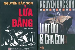 Hai trong số những tiểu thuyết thế sự - đời tư của nhà văn Nguyễn Bắc Sơn. Ảnh: NVCC