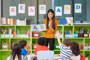 Các trường mẫu giáo Hồng Kông, Trung Quốc dạy ngoại ngữ. Ảnh: ITN