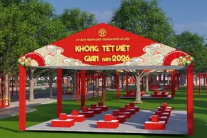 Không gian Tết Việt 2026 diễn ra tại Công viên Thống Nhất (Hà Nội) từ ngày 6 - 13/2.