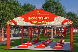 Không gian Tết Việt 2026 diễn ra tại Công viên Thống Nhất (Hà Nội) từ ngày 6 - 13/2.