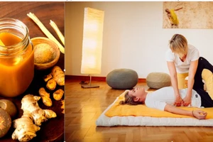 Nguyên liệu của Jamu (trái) và massage Nuad Thai.