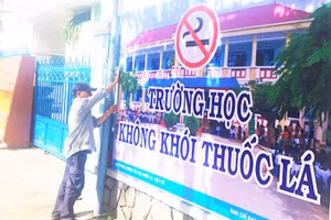 Xây dựng trường học không khói thuốc nhằm hình thành lối sống lành mạnh. Ảnh: ITN