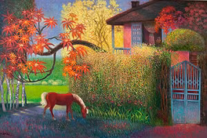 Tác phẩm 'Xa rồi tuổi thơ' của họa sĩ Ngô Đăng Hiệp.