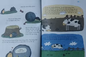 Những trang sách được trình bày hấp dẫn. Ảnh: Tấn Quyết