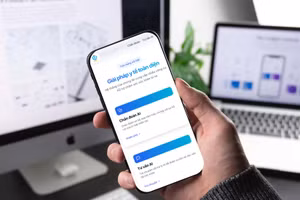 Giao diện hệ thống chẩn đoán bệnh từ xa trên điện thoại.