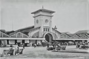 Chợ Bến Thành những năm 1920 - 1929. Ảnh: Benthanhmarket