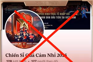 Trang Facebook giả mạo chương trình 'Chiến sĩ quả cảm' của Bộ Công an.