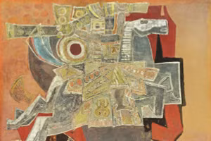 Tác phẩm sơn mài 'Gióng' được công nhận bảo vật quốc gia năm 2017.