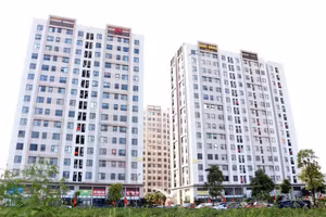 Tòa nhà ở xã hội tại phường Hải Dương, thành phố Hải Phòng được đưa vào sử dụng. Ảnh: TTXVN