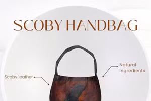 Sản phẩm túi thời trang làm từ SCOBY. 