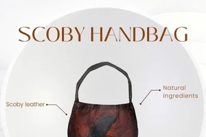 Sản phẩm túi thời trang làm từ SCOBY. 