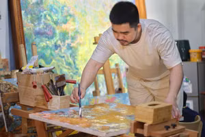 Họa sĩ Nguyễn Thanh Vũ mất đến 2 năm để hoàn thành bộ sưu tập linh thú.