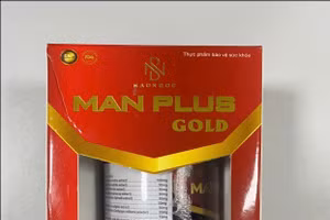 Mẫu sản phẩm Man Plus Gold có chứa chất cấm. Ảnh: Cục ATTP