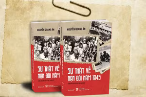 Cuốn sách 'Sự thật về nạn đói năm 1945' của nhà sử học Nguyễn Quang Ân do NXB Chính trị quốc gia Sự thật ấn hành.