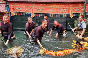 Múa rối nước làng Đào Thục (Hà Nội).