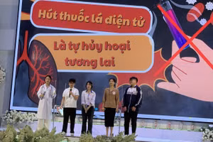 Các hoạt động tìm hiểu về phòng, chống tác hại của thuốc lá được duy trì hằng năm. Ảnh: ITN