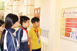 Nhiều trường học triển khai tuyên truyền về tác hại của thuốc lá, thuốc lá nung nóng. Nguồn: ITN