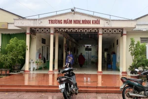 Trường Mầm non Minh Khôi (Nông Cống, Thanh Hóa) - nơi có giáo viên phản ánh vụ việc.