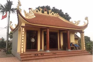 Đình Tả làng Uông Hạ - nơi thờ Trạng nguyên Trần Quốc Lặc cùng các vị đại khoa của địa phương, hiện vẫn lưu giữ nhiều giá trị văn hóa, lịch sử tiêu biểu. Ảnh tư liệu: INT.