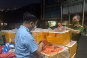 Phát hiện kho chứa 40.000 gói rong biển trôi nổi chuẩn bị tuồn ra thị trường ở Bắc Ninh.