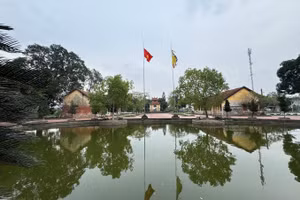 Di tích đền Hóa Dạ Trạch - nơi Chử Đồng Tử - Tiên Dung cùng thành trì cung điện bay lên trời.