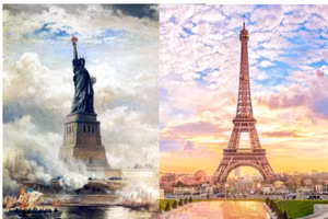 Hai công trình lịch sử của Gustave Eiffel.