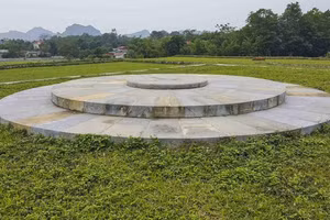 Đàn tế Nam Giao - Tây Đô thuộc Di sản Thế giới Thành nhà Hồ, xã Vĩnh Lộc, tỉnh Thanh Hóa. Ảnh: ITN