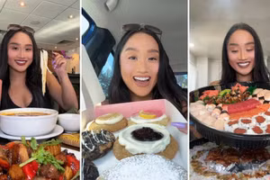 Rosemarie Dehesa thường đăng video về việc cô ăn nhiều loại thực phẩm. Ảnh: Rosemarie Martin Dehesa/CNN