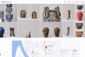 Sản phẩm gốm Bát Tràng trên nền tảng Google Arts & Culture.