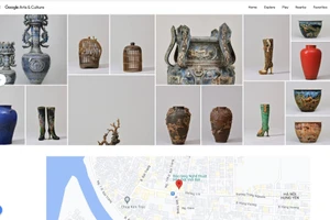 Sản phẩm gốm Bát Tràng trên nền tảng Google Arts & Culture.