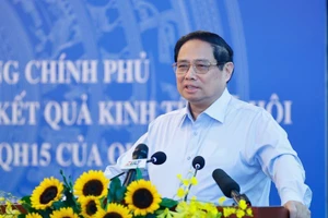 Thủ tướng Phạm Minh Chính làm việc với TPHCM về kết quả phát triển kinh tế - xã hội thành phố và thực hiện Nghị quyết 98, ngày 10/8. (Ảnh: VGP)