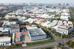 Một góc Khu chế xuất Tân Thuận. Ảnh: Trung Tuyến/TTXVN