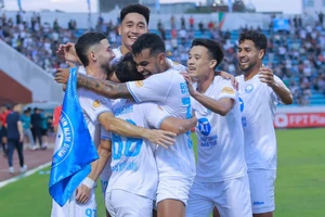 Thép Xanh Nam Định đã bảo vệ thành công ngôi vương V-League mùa 2024 - 2025. Ảnh: ITN