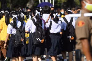 Số lượng học sinh mới nhập học tại Thái Lan giảm rõ rệt.