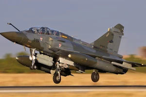 Một chiếc Dassault Mirage 2000D của Không quân Pháp.