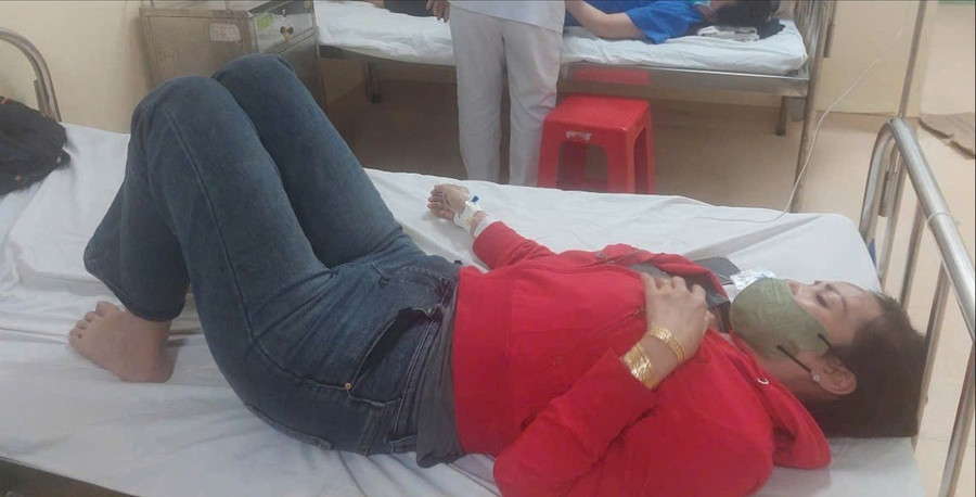 Bệnh nhân điều trị tại Bệnh viện Đa khoa khu vực Hóc Môn. (Ảnh: BVCC)