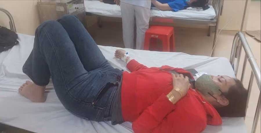 Bệnh nhân điều trị tại Bệnh viện Đa khoa khu vực Hóc Môn. (Ảnh: BVCC)