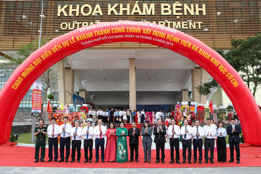 Khánh thành Bệnh viện Đa khoa khu vực Củ Chi. (Ảnh: P.Q)