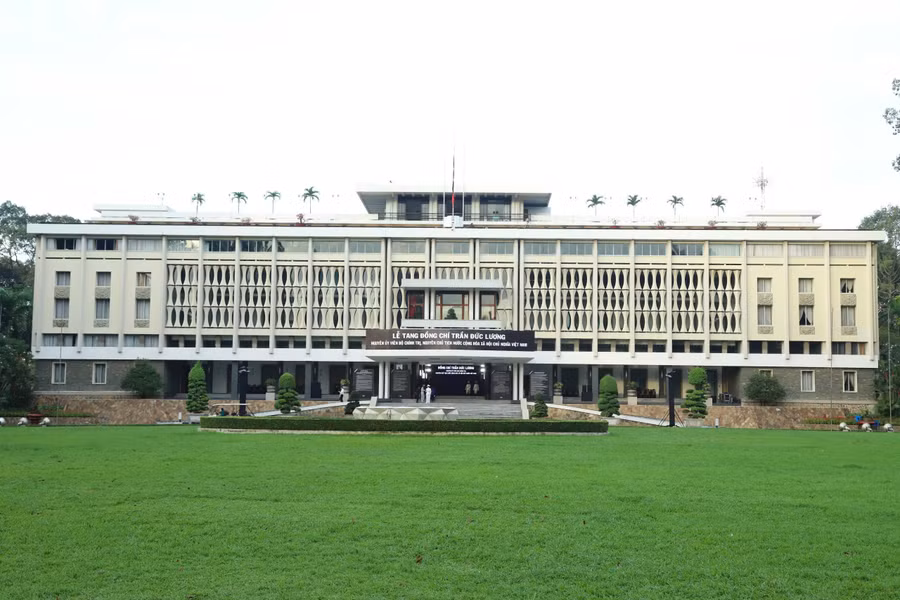 Hội trường Thống Nhất - nơi tổ chức Lễ viếng và Lễ truy điệu nguyên Chủ tịch nước Trần Đức Lương. 