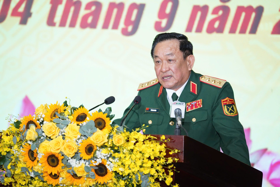 Thượng tướng Võ Minh Lương phát biểu chỉ đạo tại buổi lễ. 5898c4666f53e40dbd42.jpg