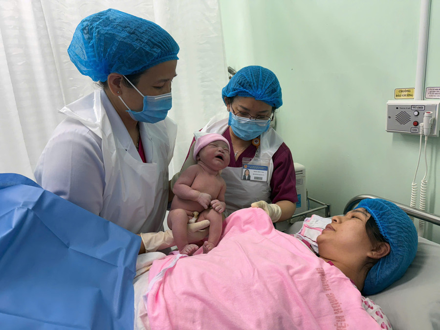 Một ca sinh tại Bệnh viện Hùng Vương. 