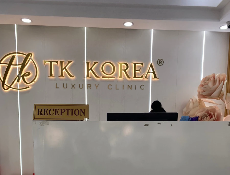 Viện thẩm mỹ Quốc tế TK Korea có địa chỉ tại số 7 Trần Quang Diệu, Phường 14, Quận 3 (TPHCM) bị đình chỉ hoạt động. (Ảnh: L.N)