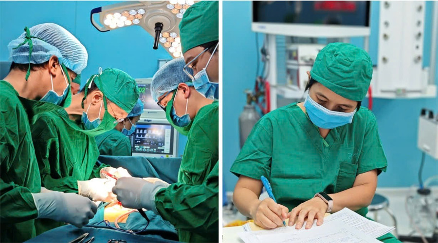 Ekip thực hiện ca phẫu thuật. (Ảnh: SYT)
