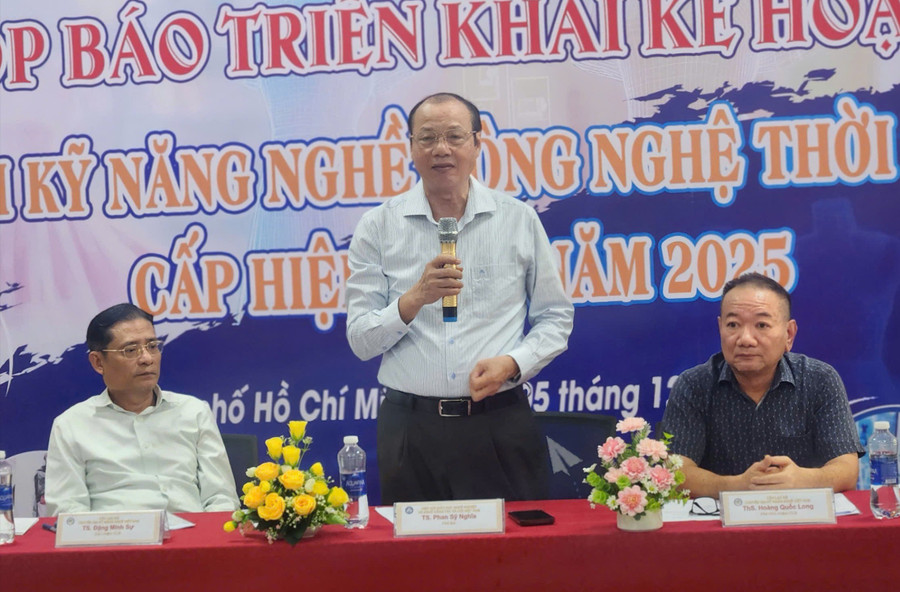 TS Phan Sỹ Nghĩa - Chủ tịch Hiệp hội Giáo dục nghề nghiệp và Nghề công tác xã hội Việt Nam. 