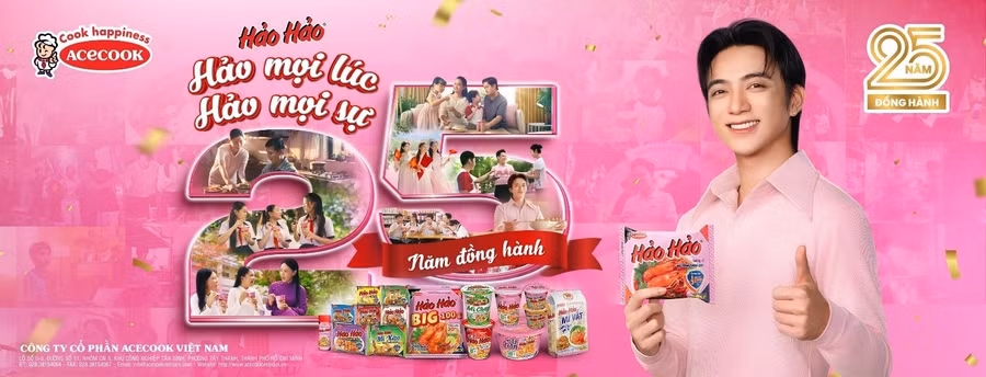 Năm 2025, Hảo Hảo kỉ niệm 25 đồng hành cùng người tiêu dùng Việt Nam. 