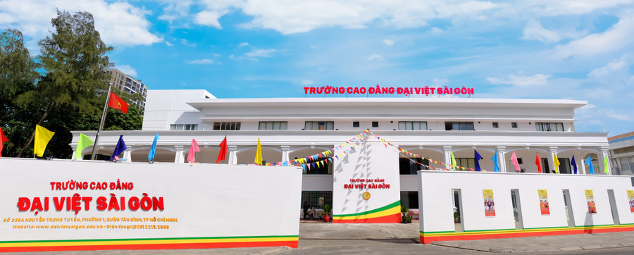 Trường Cao đẳng Đại Việt Sài Gòn trụ sở chính tại phường Tân Sơn Hòa, TPHCM.
